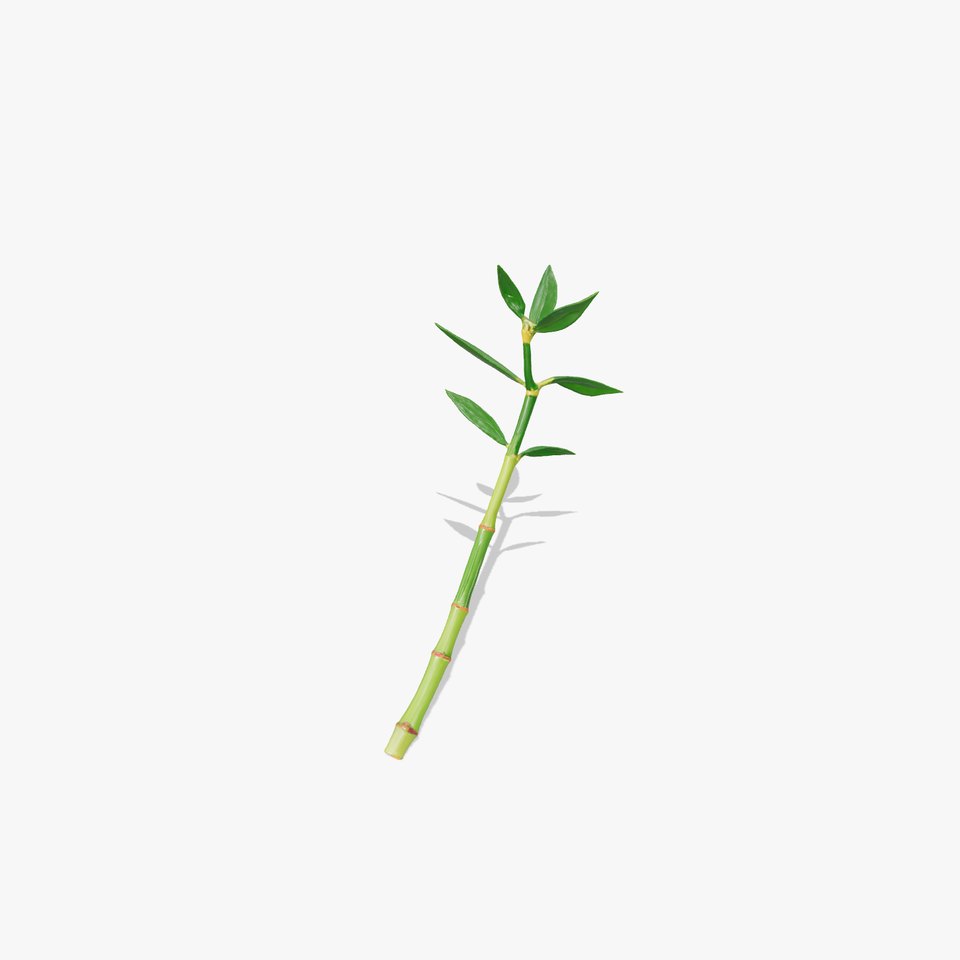 Green Bamboo Stick model pack